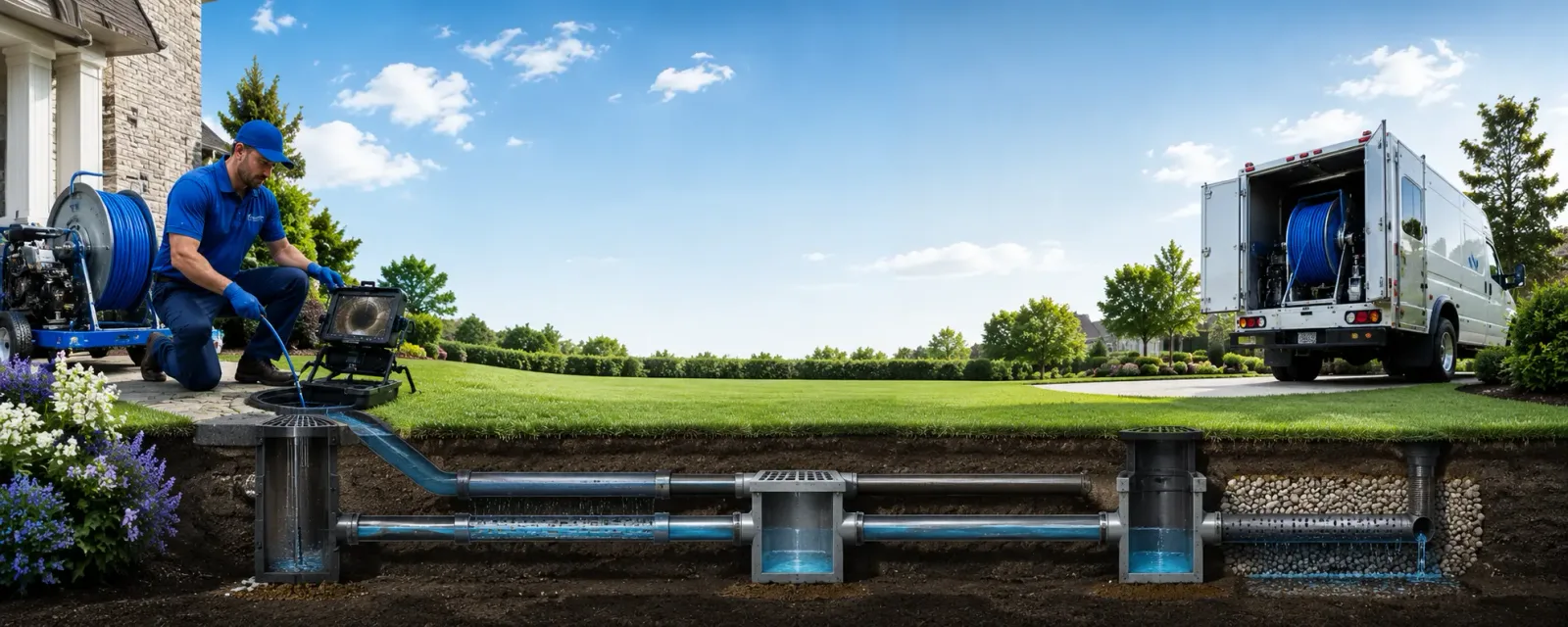 Outdoor drain cleaning information for La Porte City, IA